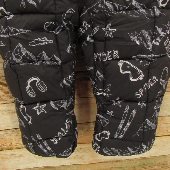 SPYDER 18M Black/White/Red Snowsuit - Picture 12 of 16